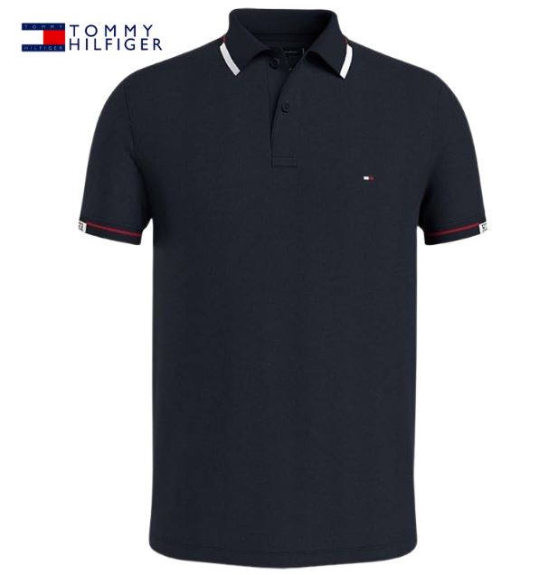 Tommy Hilfiger Desert Sky Cuff Polo Navy