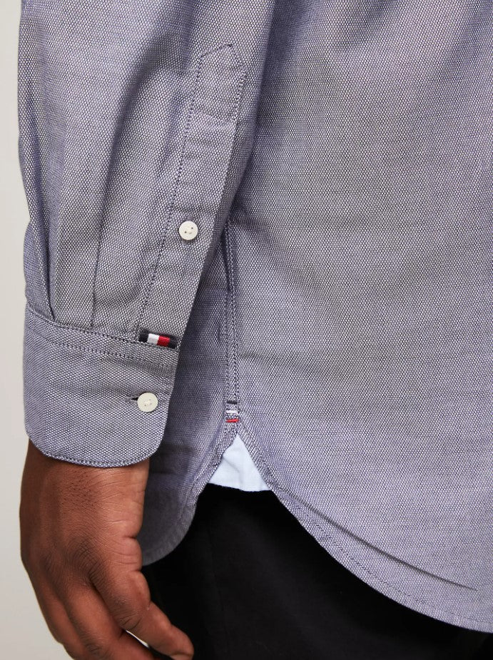 Tommy Hilfiger Flex Dobby Navy Shirt Navy