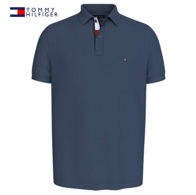 Tommy Hilfiger Flag Placket Dark Sea Pol Navy