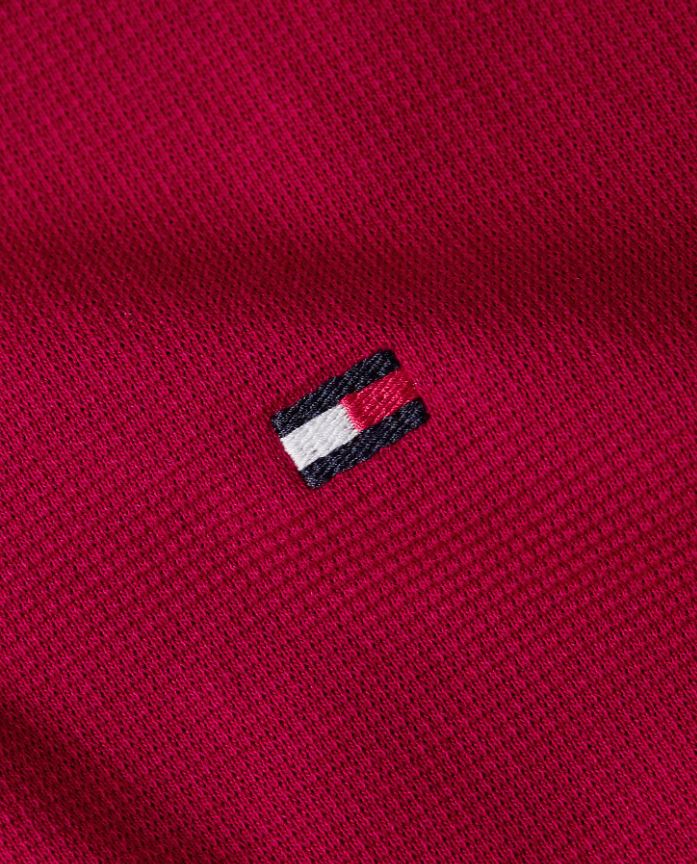 Tommy Hilfiger Mono Global Berry Polo Red