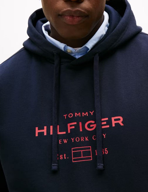 Tommy Hilfiger Oval Graphic Navy Hoodie Navy