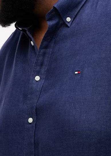 Tommy Hilfiger Pigment Linen Navy Shirt Navy