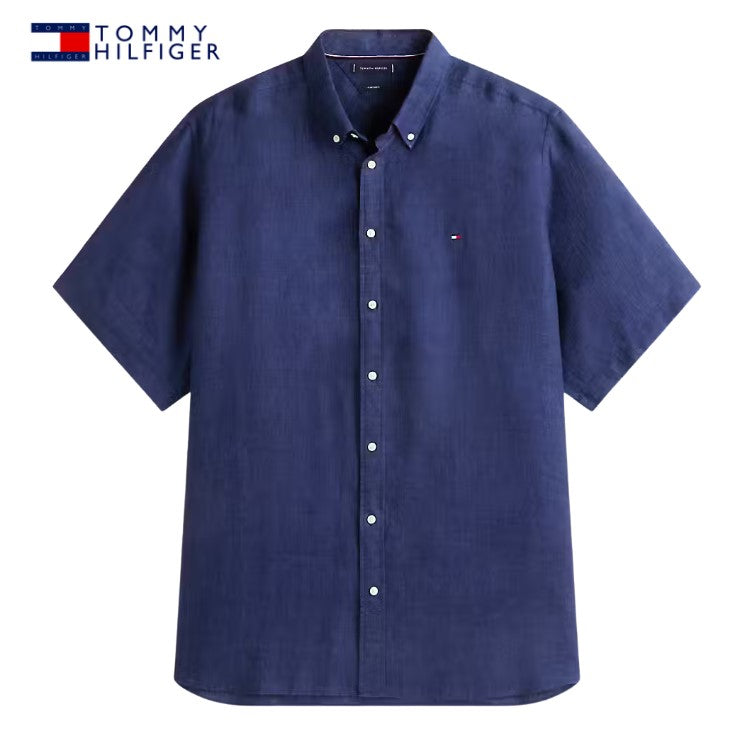 Tommy Hilfiger Pigment Linen Navy Shirt Navy