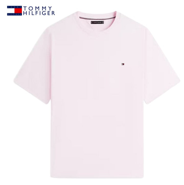 Tommy Hilfiger Seasonal Solid Pink Tee Pink