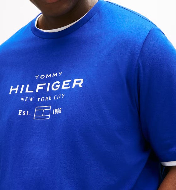 Tommy Hilfiger Stack Graphic Blue Tee Blue