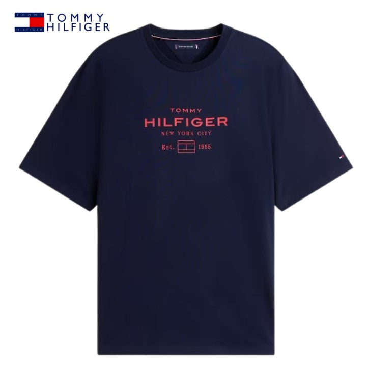 Tommy Hilfiger Stack Graphic Navy Tee Navy