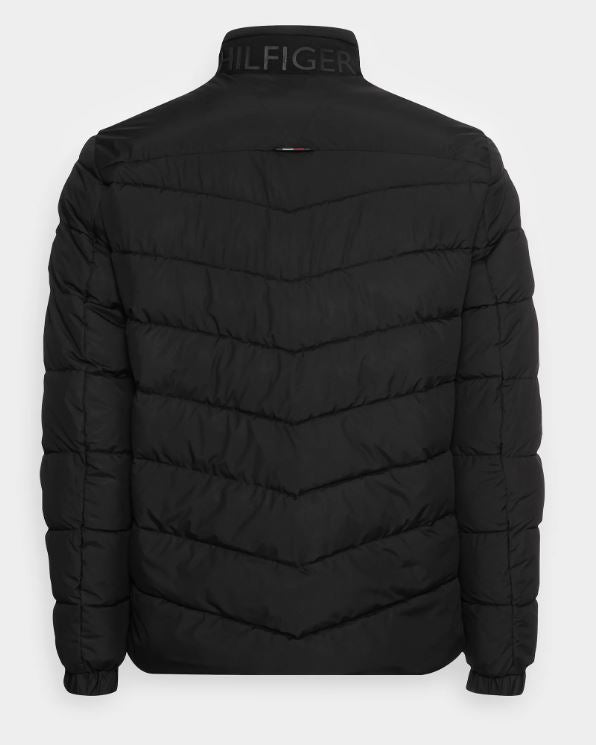 Tommy Hilfiger Stand Collar Black Jacket Black