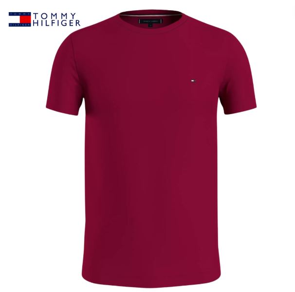 Tommy Hilfiger Stretch Royal Berry Tee Red