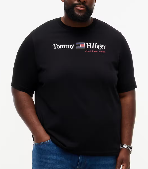 Tommy Hilfiger Love Graphic Logo Tee Black