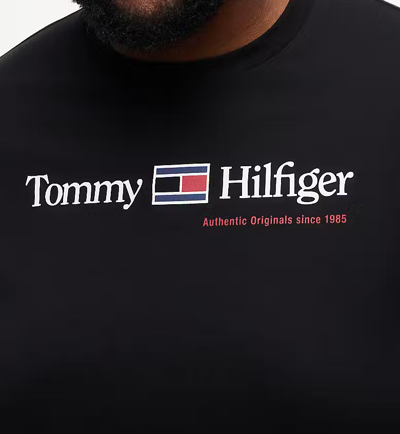 Tommy Hilfiger Love Graphic Logo Tee Black