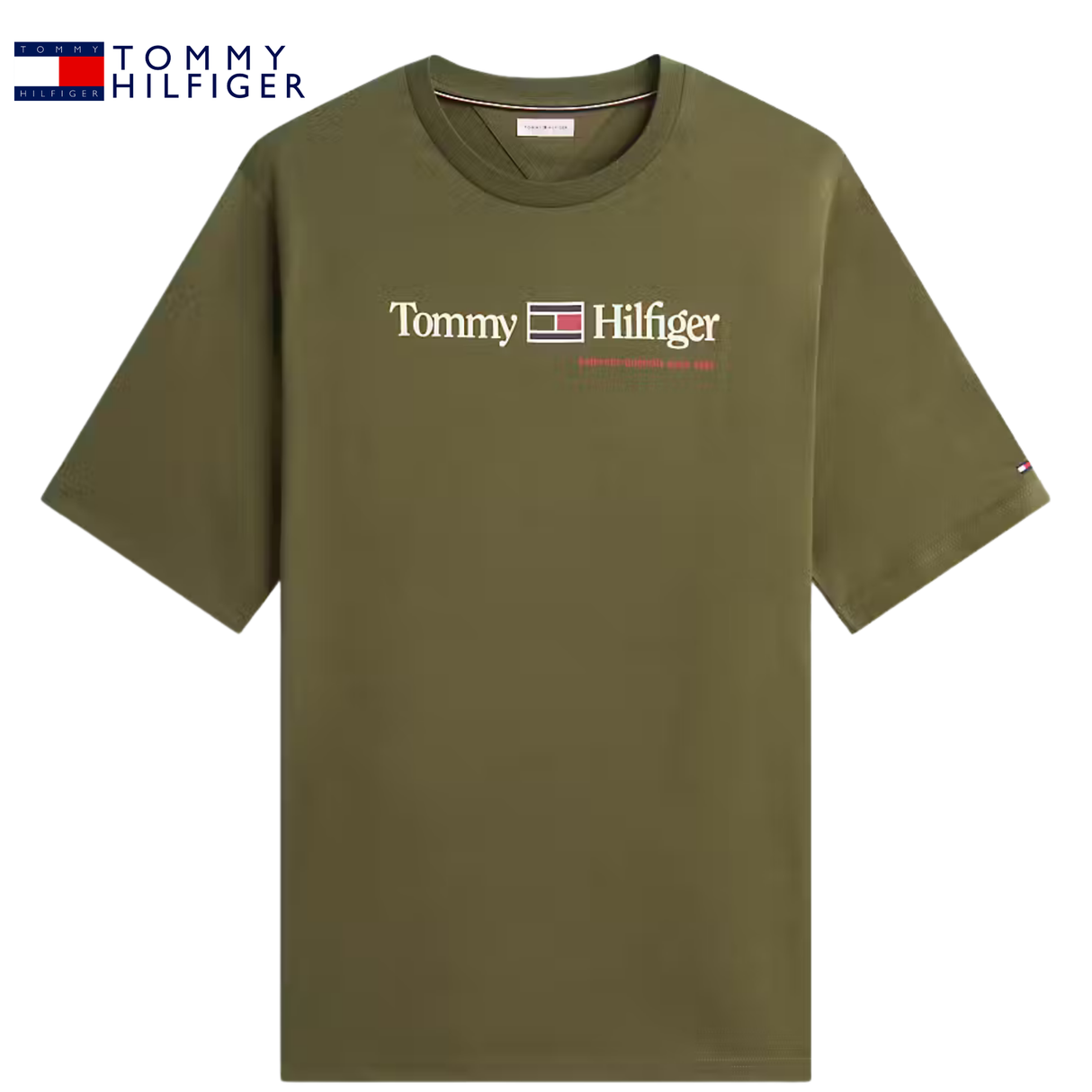 Tommy Hilfiger Love Graphic Logo Tee Green