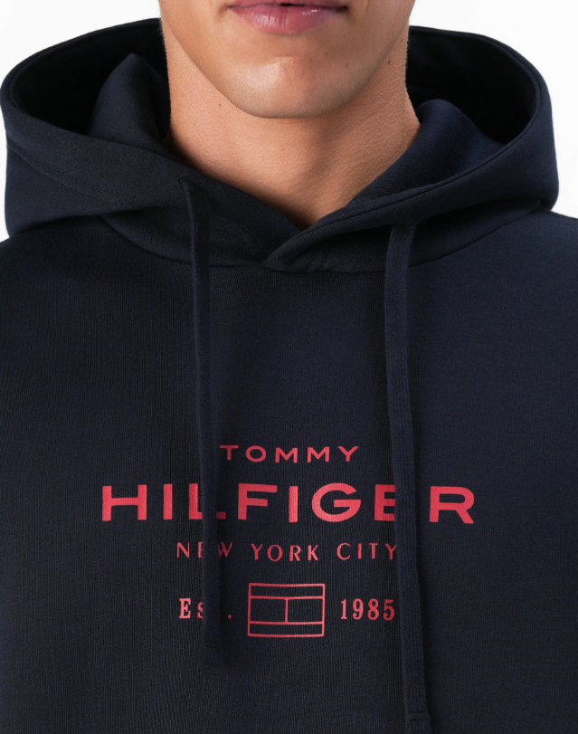 Tommy Hilfiger Oval Graphic Navy Hoodie Navy
