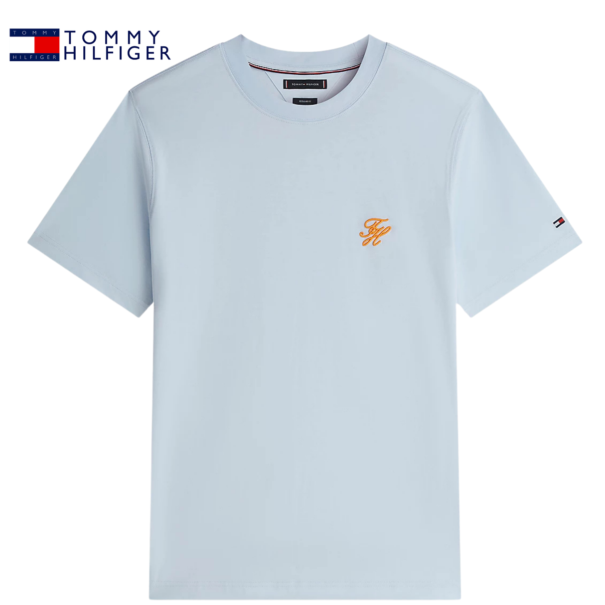 Tommy Hilfiger Script Logo Blue T-Shirt Blue