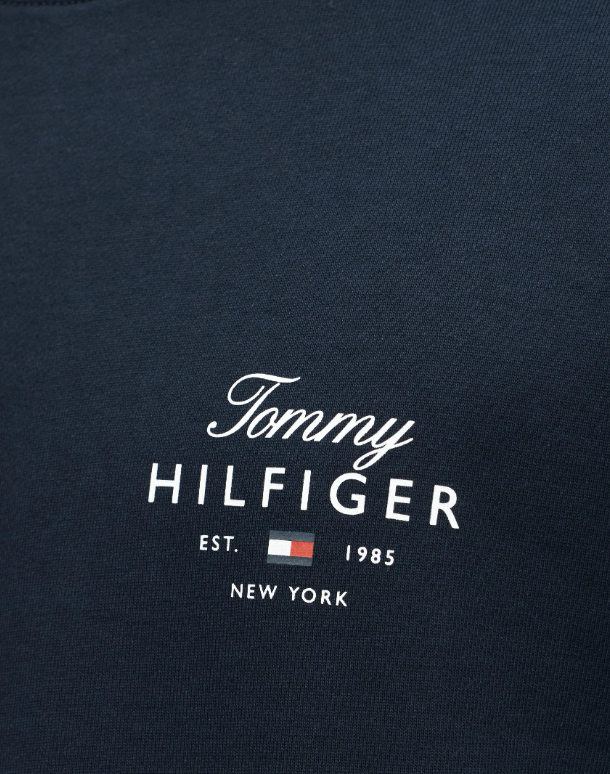 Tommy Hilfiger Script Stack Sweatshirt Navy