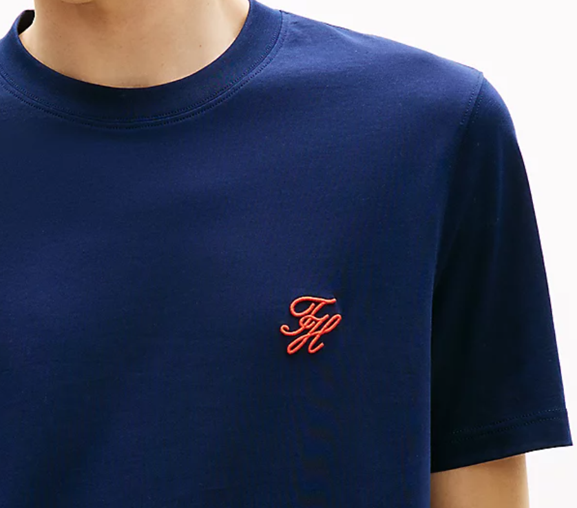 Tommy Hilfiger Script Logo Navy T-Shirt Navy