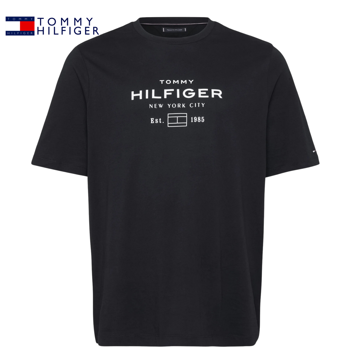 Tommy Hilfiger Stack Graphic Black Tee Black