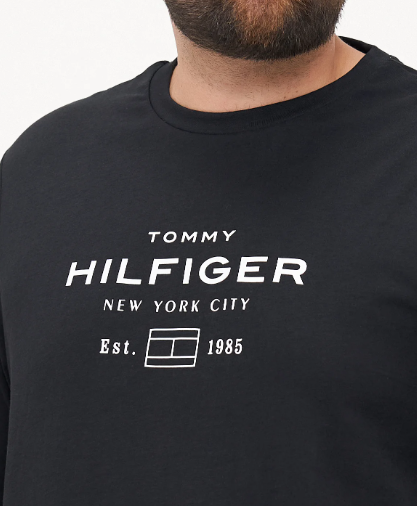 Tommy Hilfiger Stack Graphic Black Tee Black