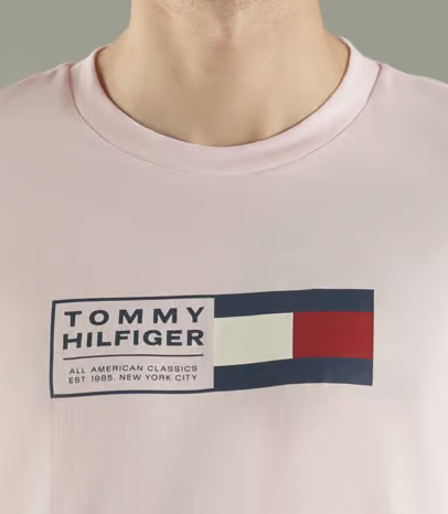 Tommy Hilfiger Love Box Pink Tee Pink