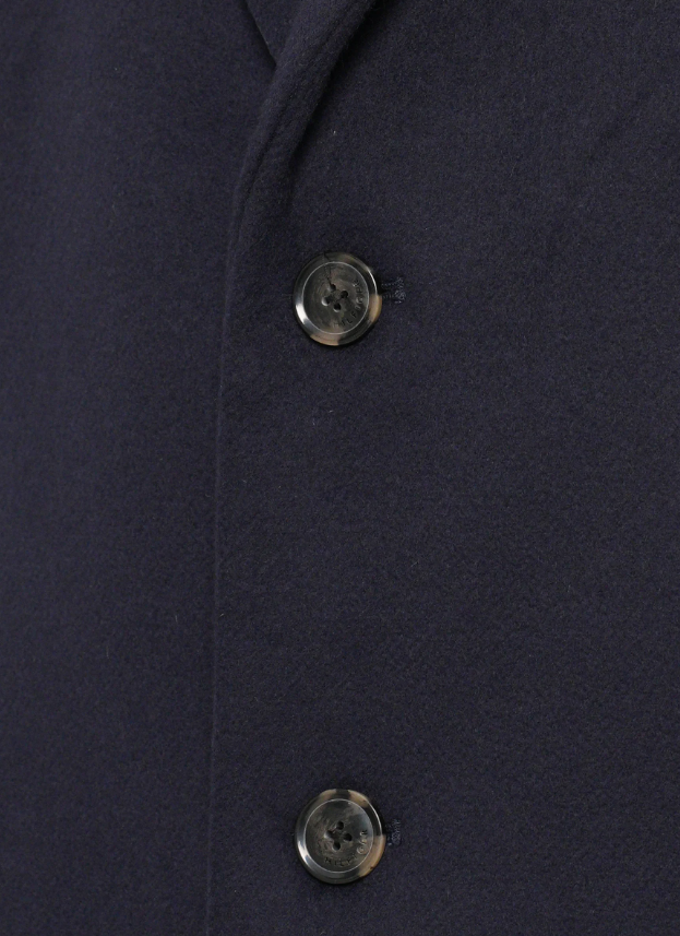Tommy Hilfiger Wool Mix Button Coat Navy