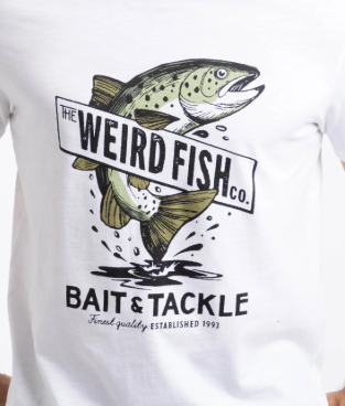 Weird Fish Bait And Tackle Cotton Tee White