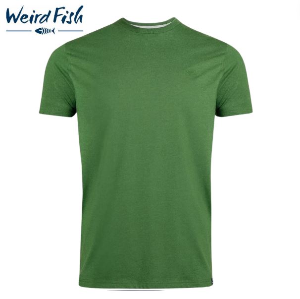 Weird Fish Branded Olive Green T-Shirt Green