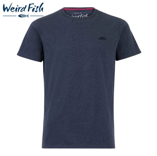 Weird Fish Branded Graphic Navy Tee Navy