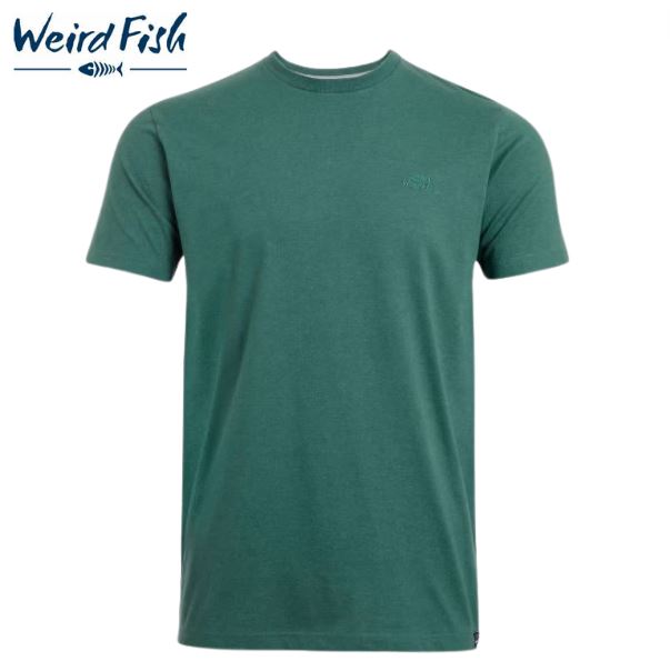 Weird Fish Fished Forest Green T-Shirt Green
