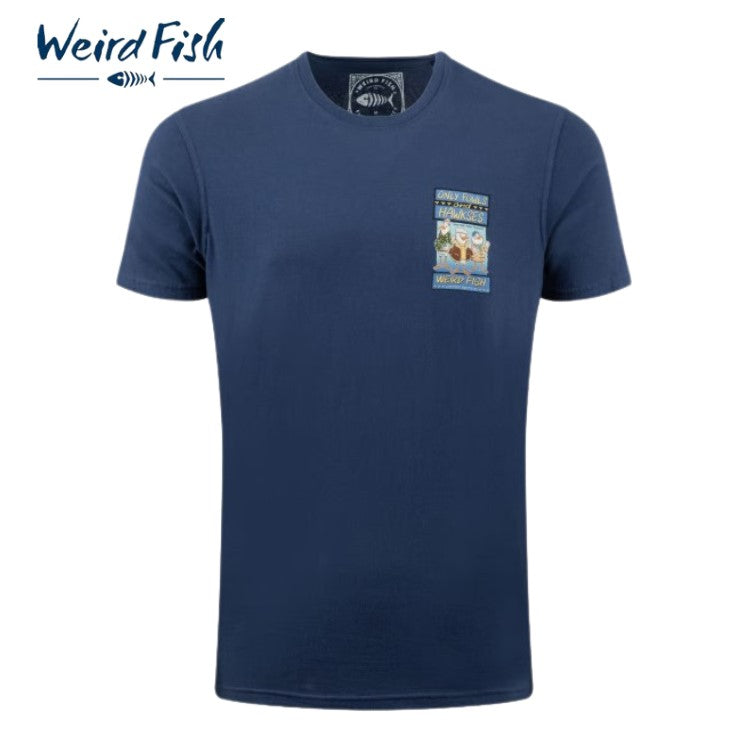 Weird Fish Only Fowls & Hawkses Navy Tee Navy
