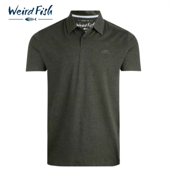 Weird Fish Jetstream Fir Green Polo Green