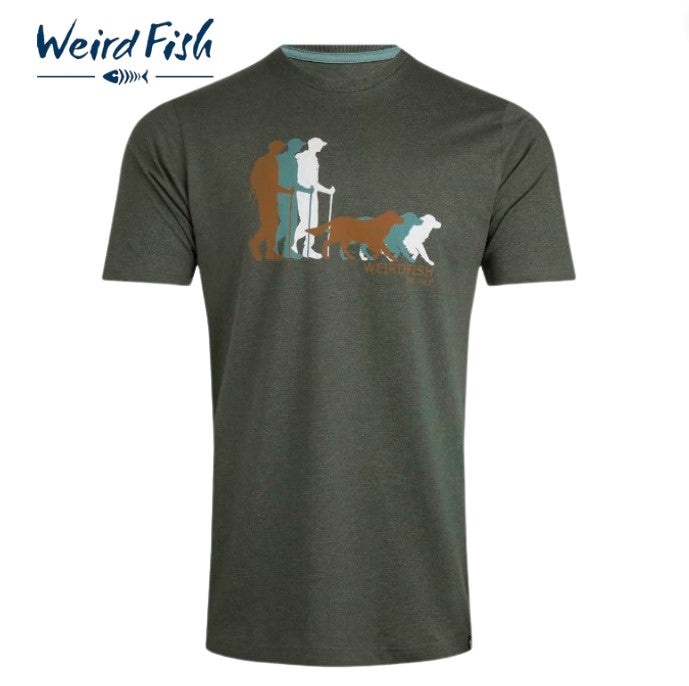 Weird Fish Man's Best Friend Green Tee Green
