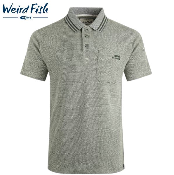 Weird Fish Marlow Thyme Polo Shirt Green