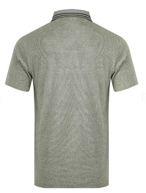 Weird Fish Marlow Thyme Polo Shirt Green
