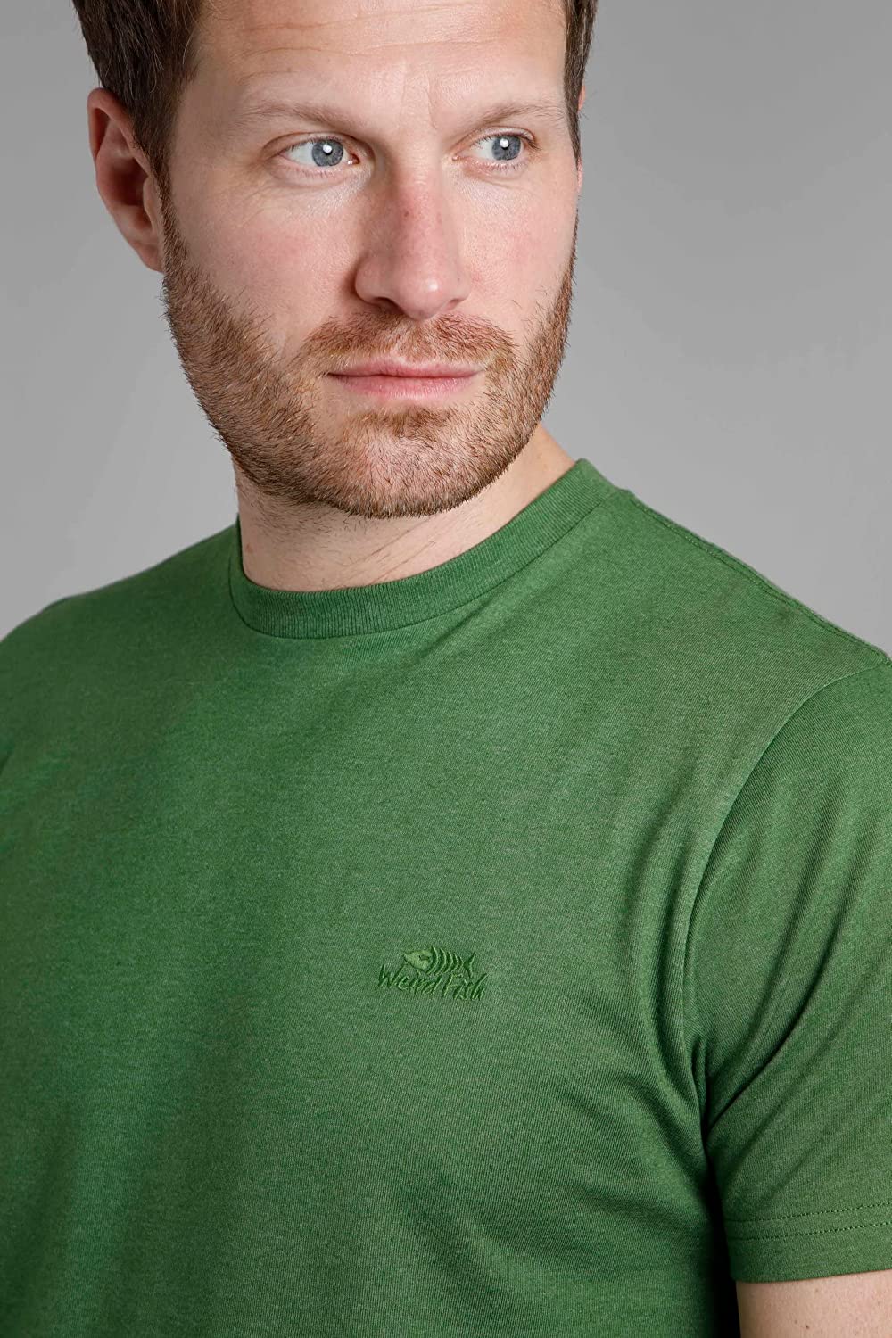 Weird Fish Branded Olive Green T-Shirt Green