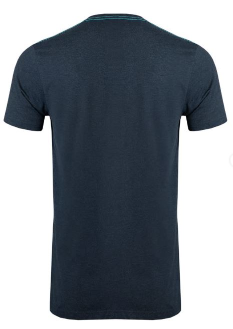 Weird Fish Skeleton Print Navy T-Shirt Navy