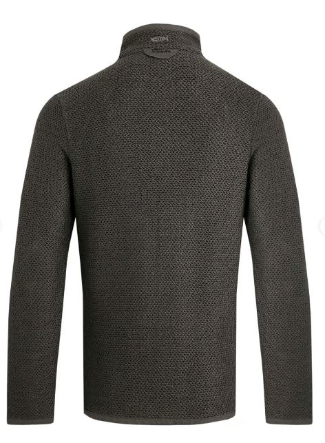 Weird Fish Dark Grey 1/4 Zip Fleece Grey