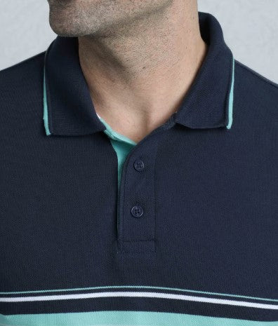 Weird Fish Sunbury Aquamarine Polo Blue