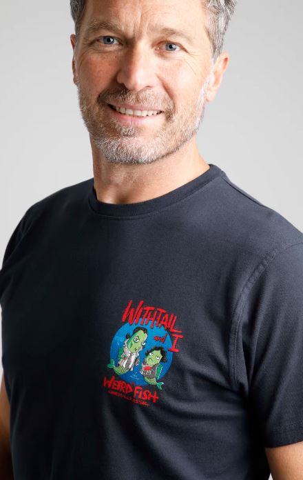 Weird Fish Withtail & I Artist T-Shirt Navy