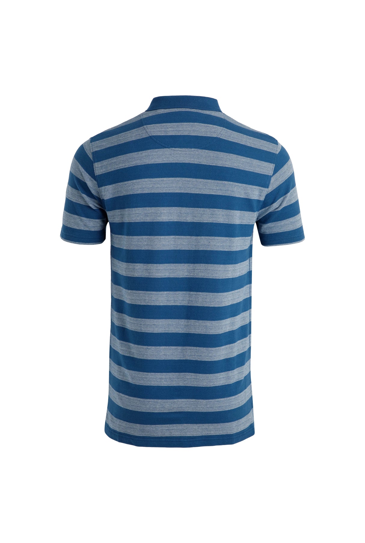Weird Fish Wootton Blue Striped Polo Blue