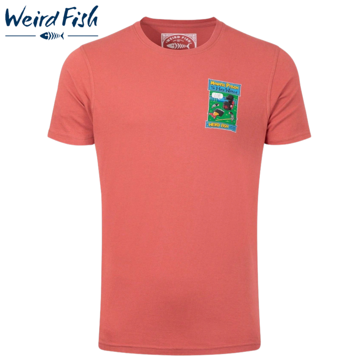 Weird Fish Holy Whale Artist Red Tee Red