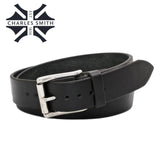 Charles Smith Black Leather Belt Black