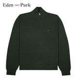 Eden Park Classic Quarter Zip Green Knit Green