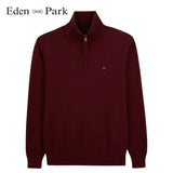 Eden Park Classic Quarter Zip Wine Knit Wine