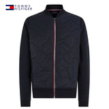 Tommy Hilfiger Mixed Media Bomber Jacket Navy