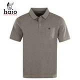 Hajo Soft Touch Silver Polo Shirt Grey