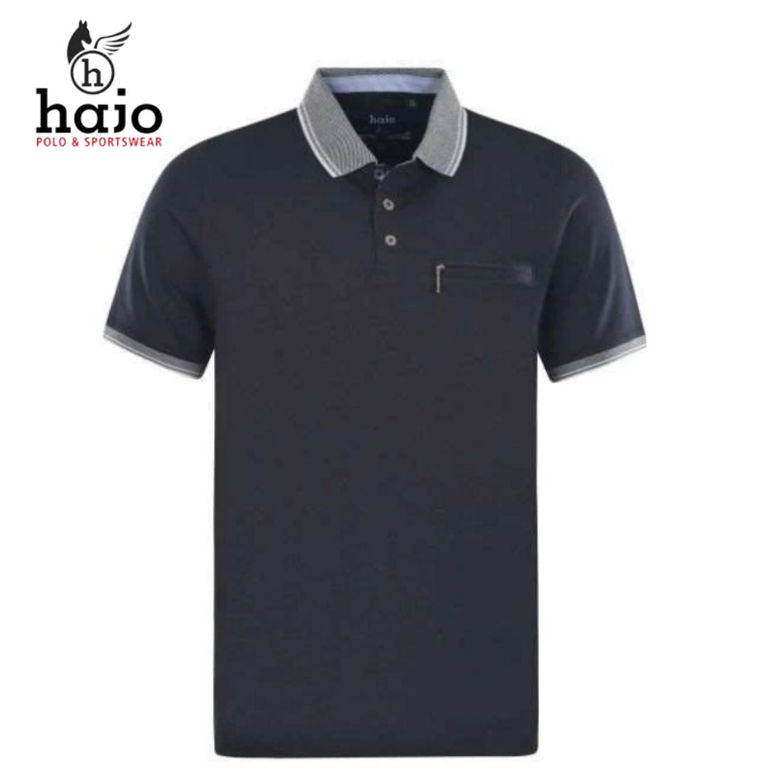 Hajo Stay Fresh Navy Polo Shirt Navy