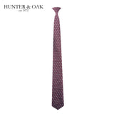 Hunter & Oak Wine Spotted Tie Wine