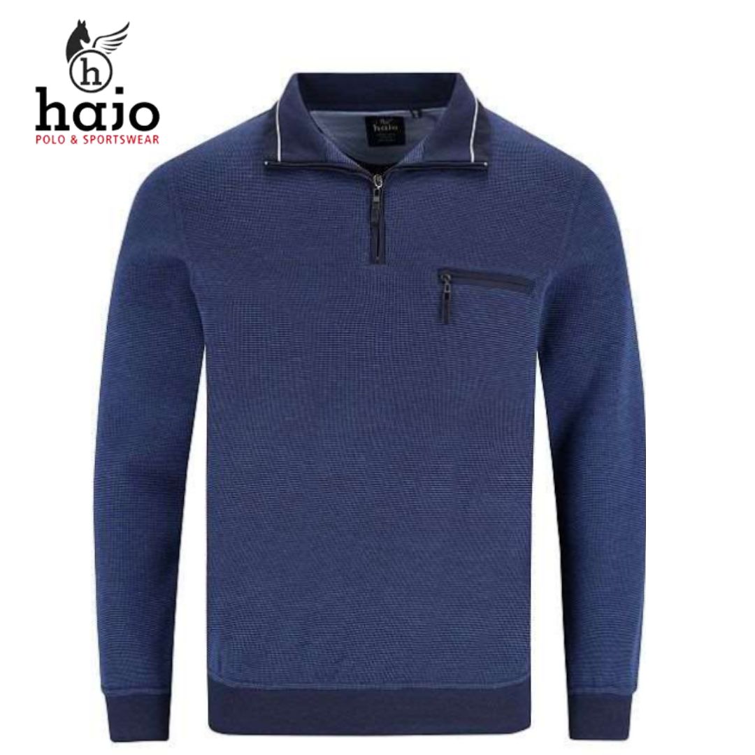 Hajo Quarter Zip Blue Sweatshirt Blue