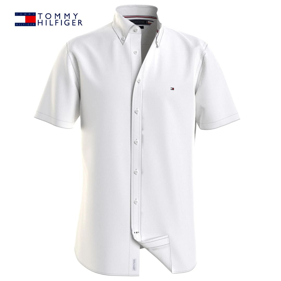 Tommy Hilfiger Poplin Short Sleeve White White