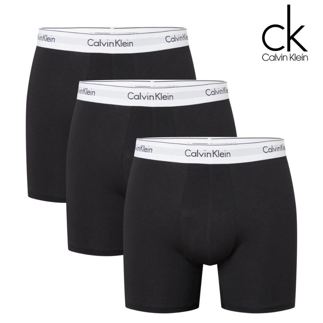 Calvin Klein 3 Pack Black White Boxer Black Kingsize Ireland