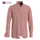 Tommy Hilfiger Brushed Dobby Red Shirt Red